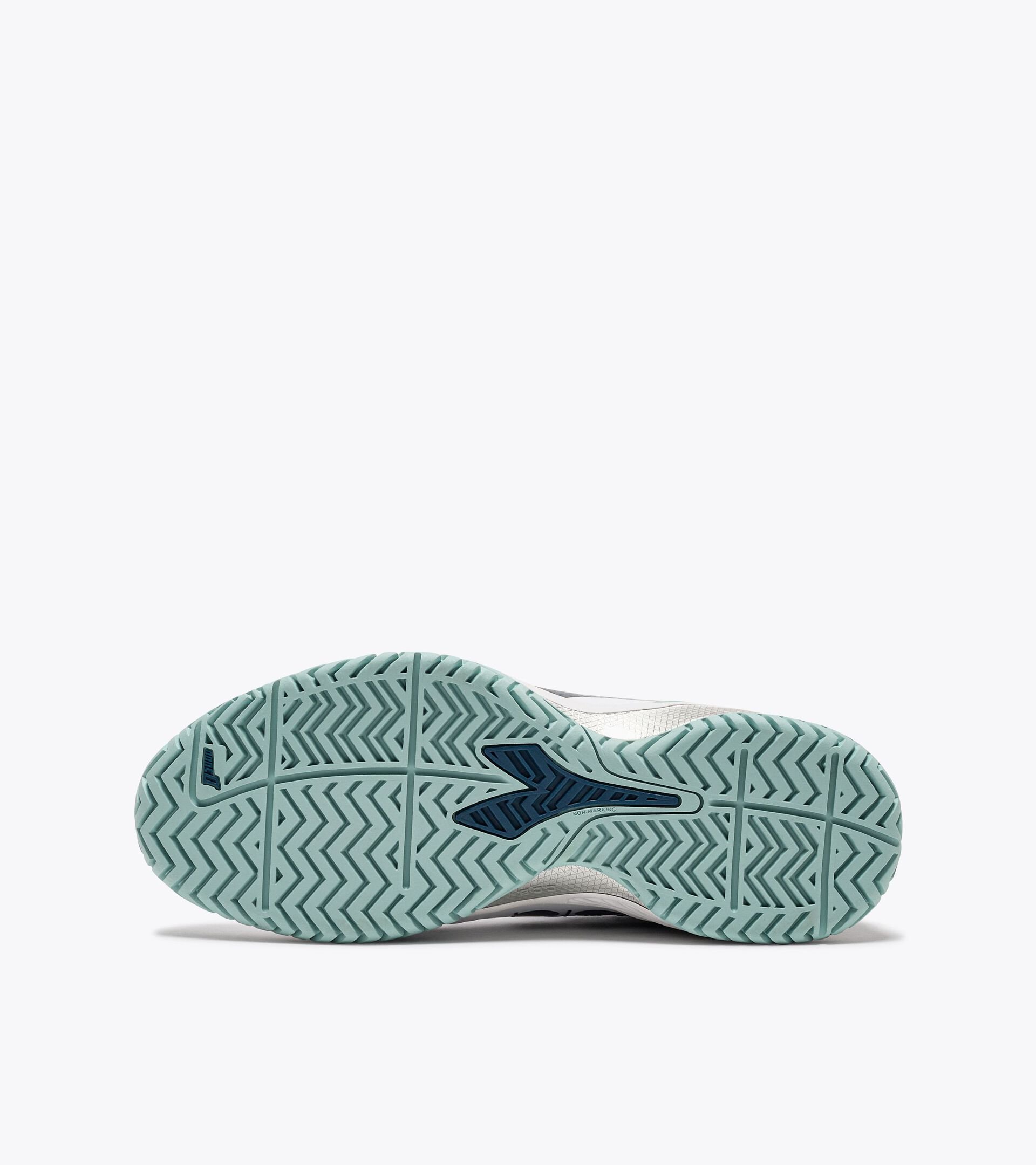 Chaussures de tennis pour terrains durs ou en terre battue - Femme  BLUSHIELD TORNEO 2 W AG WHITE/LEGION BLUE/SURF SPRAY - Diadora