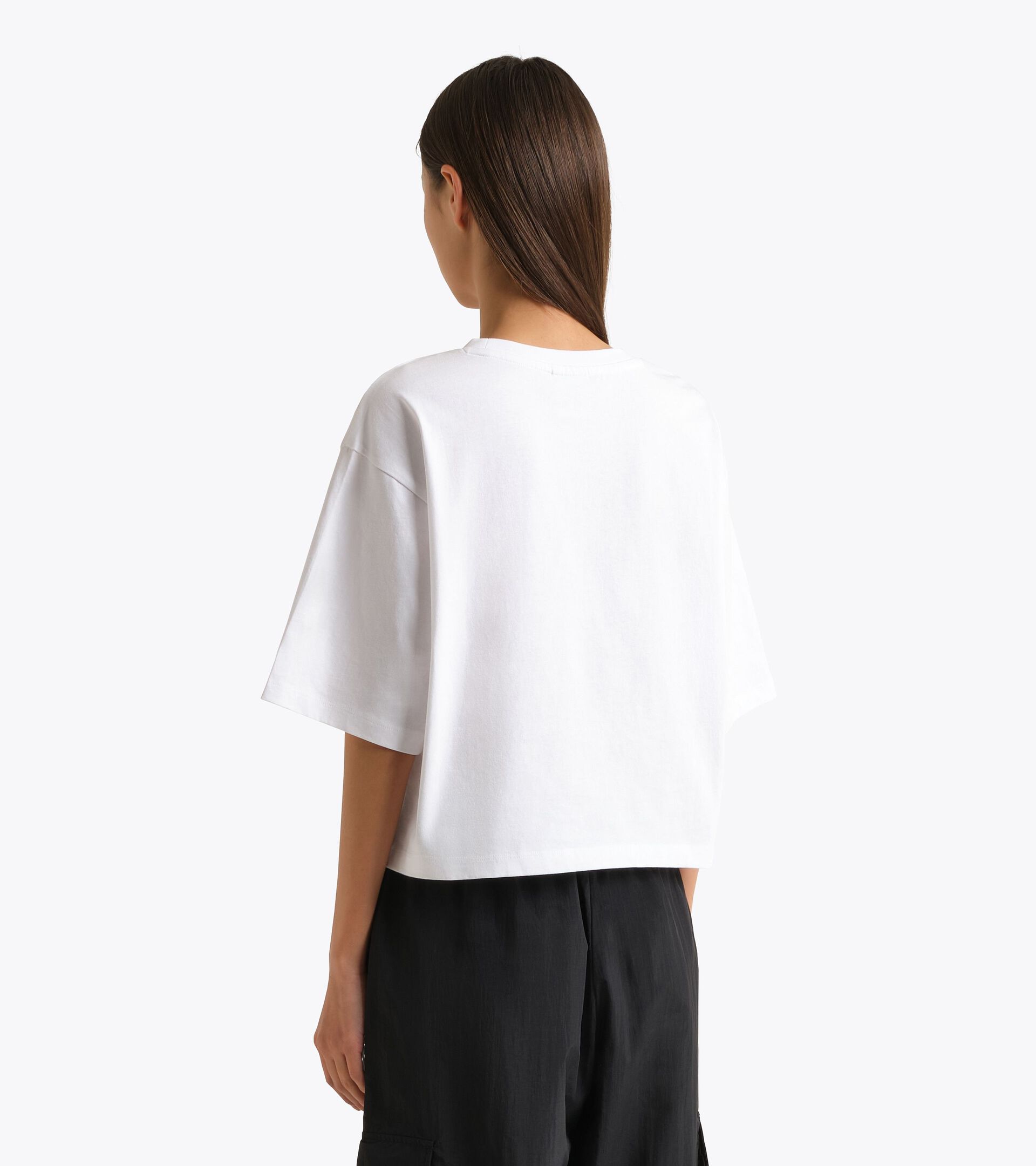 Cotton t-shirt - Women&rsquo;s
 L. T-SHIRT SS LOGO OPTICAL WHITE - Diadora