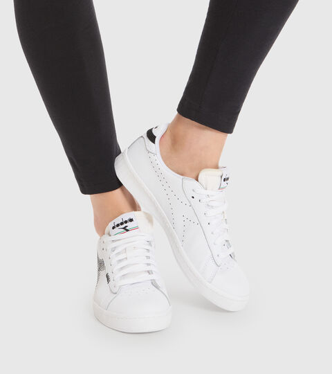 GAME L LOW ZIG ZAG WN, BLANCO VIVO/NEGRO Zapatillas deportivas - Mujer GAME L LOW ZIG ZAG WN BLANCO VIVO/NEGRO - Diadora