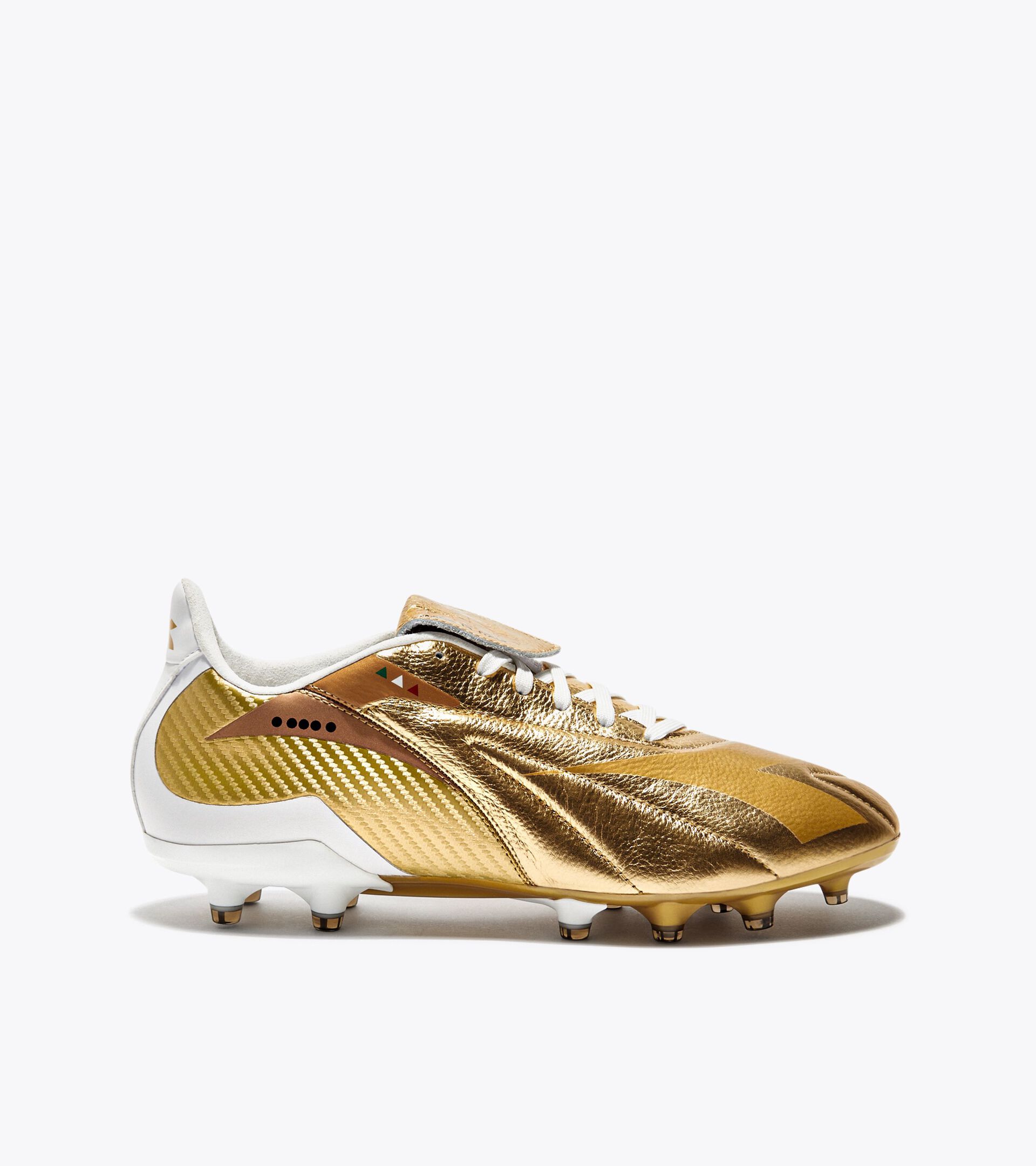 Leather calcio boots for firm ground - Made In Italy - All-Gender MAXIMUS ELITE ITA T SLX GOLD BROWN - Diadora