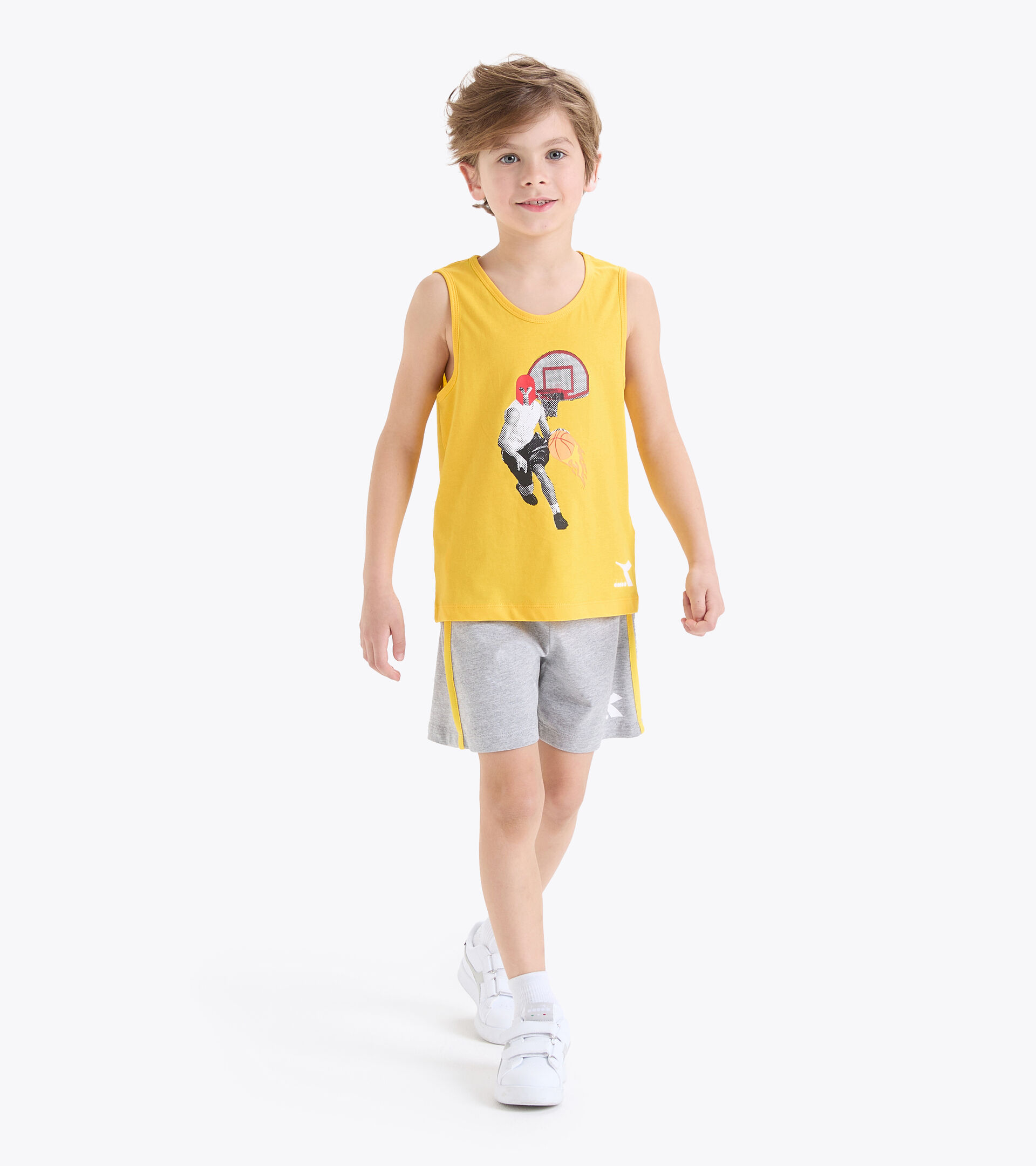 Conjunto deportivo - Niño JB.SET SL SPORT ART AMARILLO VIBRANTE - Diadora