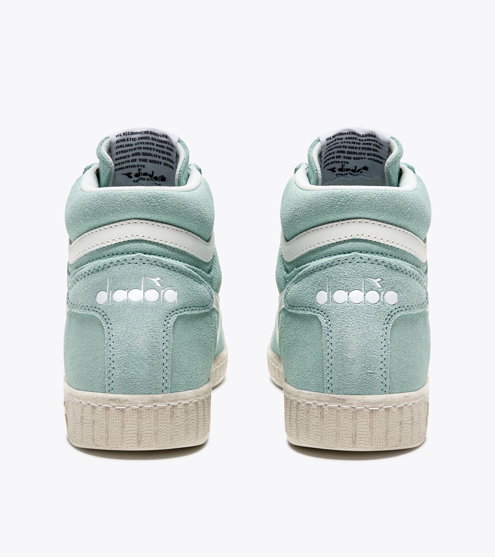 Sneaker sportiva - Per ogni genere GAME L HIGH SUEDE WAXED AZZURRO SPRUZZO SURF - Diadora