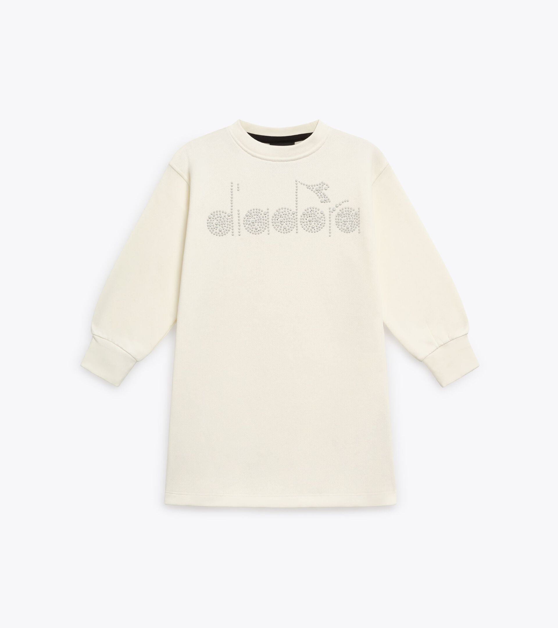 Robe en molleton - Fille JG. DRESS RHINESTONE TD CREAM - Diadora