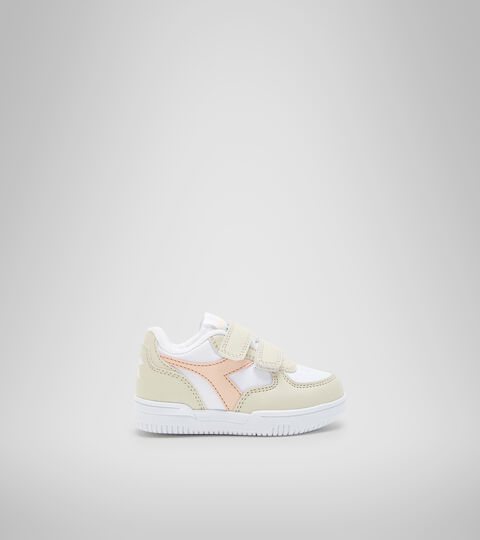 Sports shoes - Toddlers 1-4 years RAPTOR LOW TD WHITE BONE/PASTEL ROSE TAN - Diadora