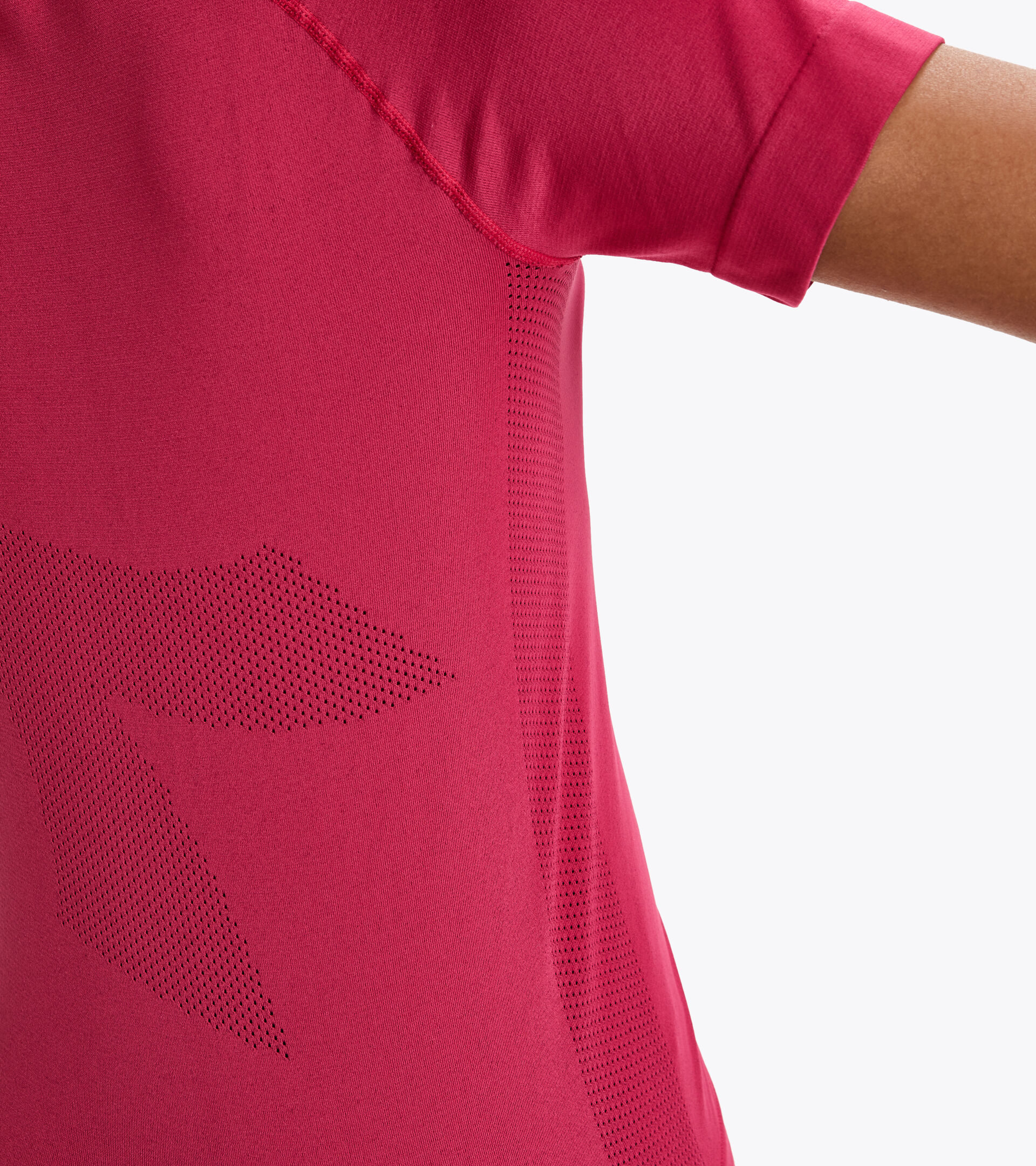 T-shirt de running Made in Italy - Femme L. SS SKIN FRIENDLY T-SHIRT ROSE VOYANT - Diadora
