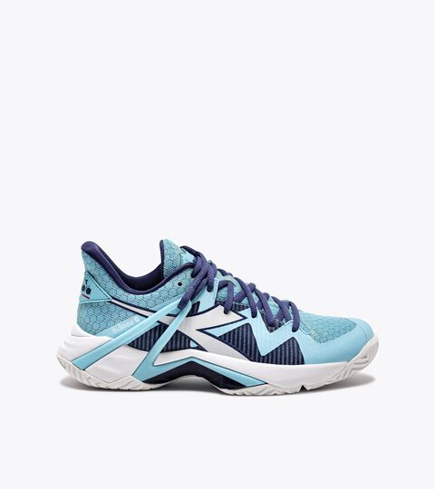 Tennis shoes for hard surfaces or clay courts - Women B.ICON 2 W AG BRIGHT BABY BLUE/WHITE - Diadora