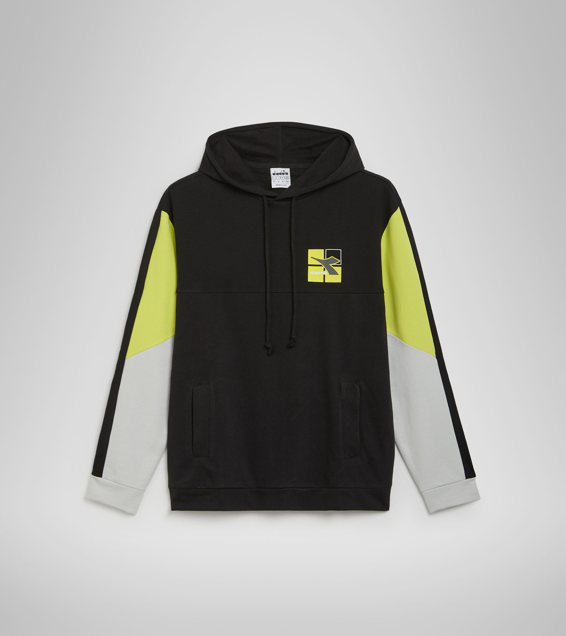 Cotton sweatshirt - Men HOODIE SWEAT WEAVE BLACK - Diadora