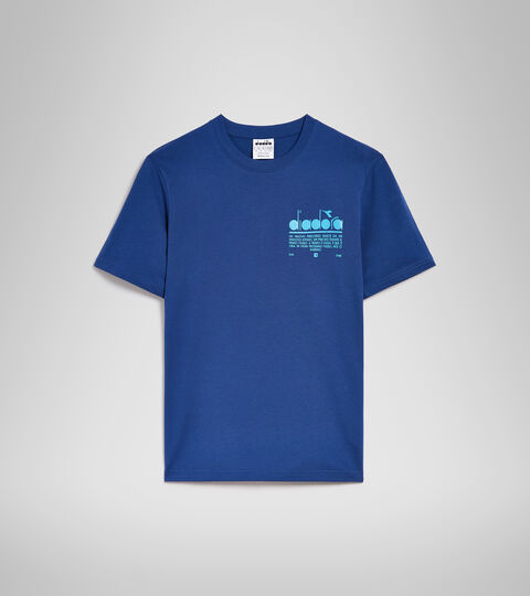 T-SHIRT SS MANIFESTO, GUTBLAU T-Shirt aus Baumwolle - Unisex T-SHIRT SS MANIFESTO GUTBLAU - Diadora