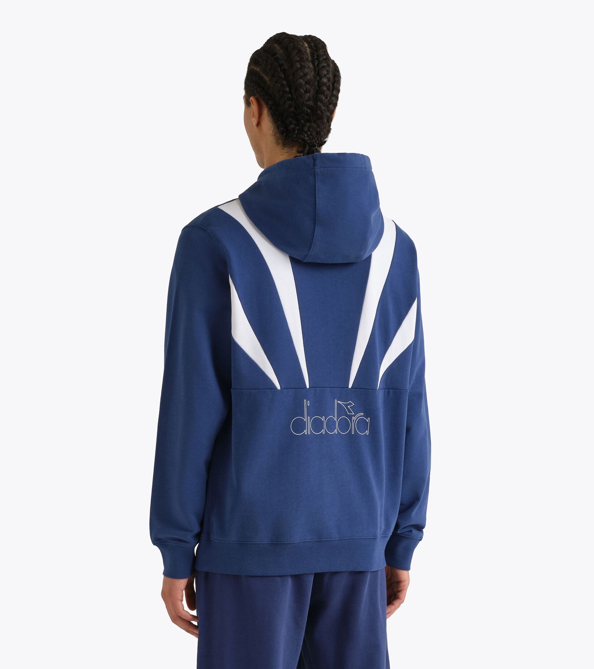 Hoodie Logo - F&uuml;r alle Geschlechter
 HOODIE LOGO EXC. BLAU BAUERNROSE - Diadora