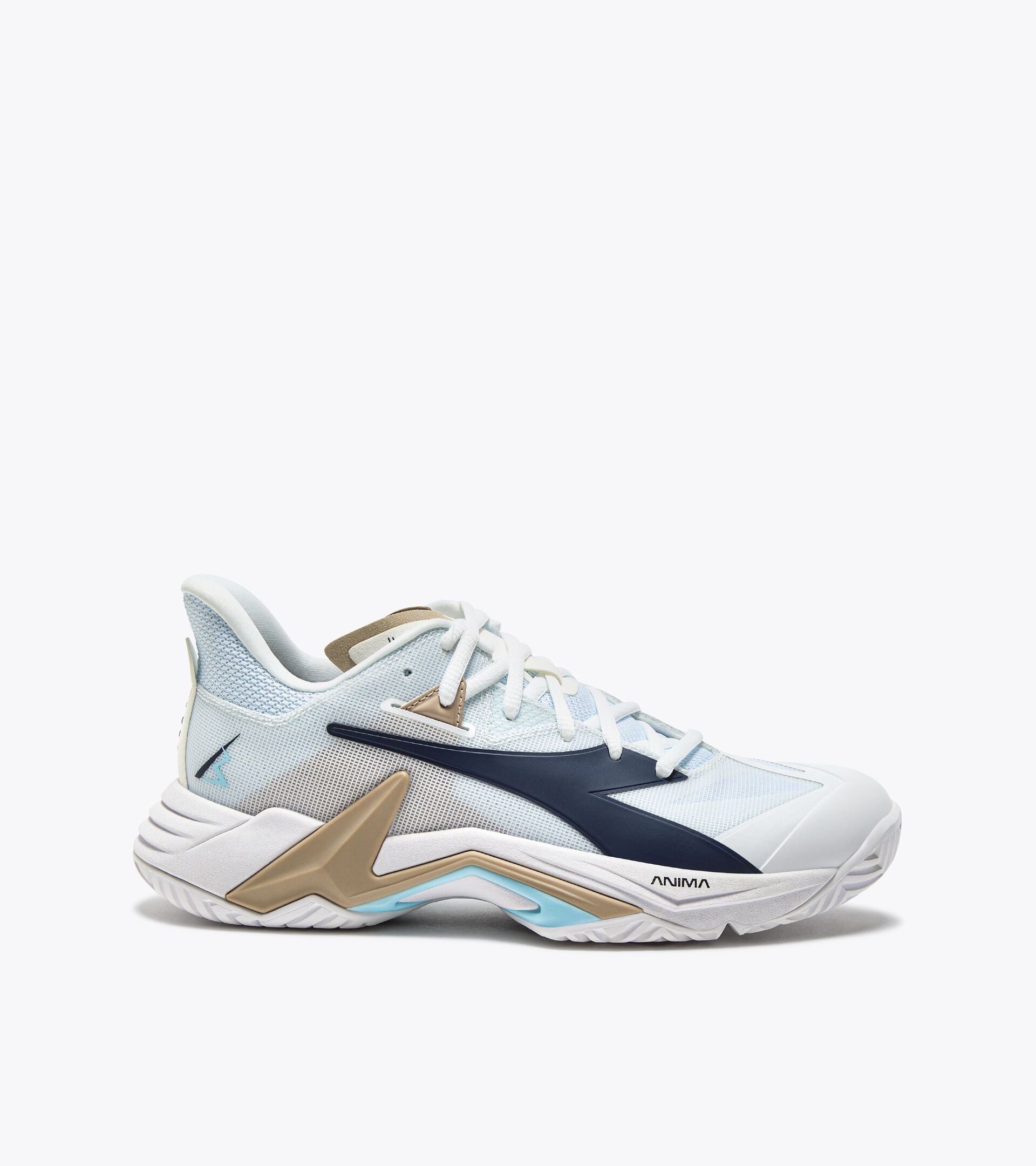 Tennis shoe for hard surfaces and clay courts - Stability - Women&rsquo;s
 B.ICON 3 W AG WHITE/BLUE CORSAIR - Diadora