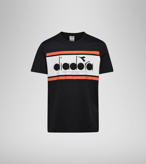 T-shirt - Unisex SS T-SHIRT SPECTRA OC BLACK/WHITE MILK/ORANGEADE - Diadora