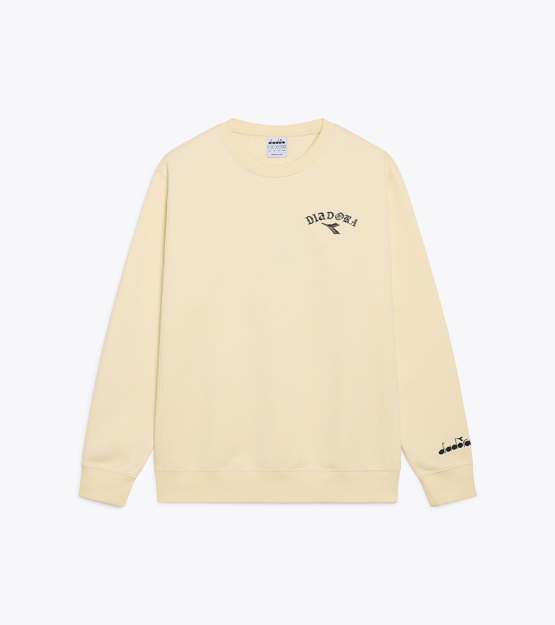 Felpa a girocollo - Run Valley - Per ogni genere SWEATSHIRT RUN CREW (BR) BEIGE AMBIGUO - Diadora