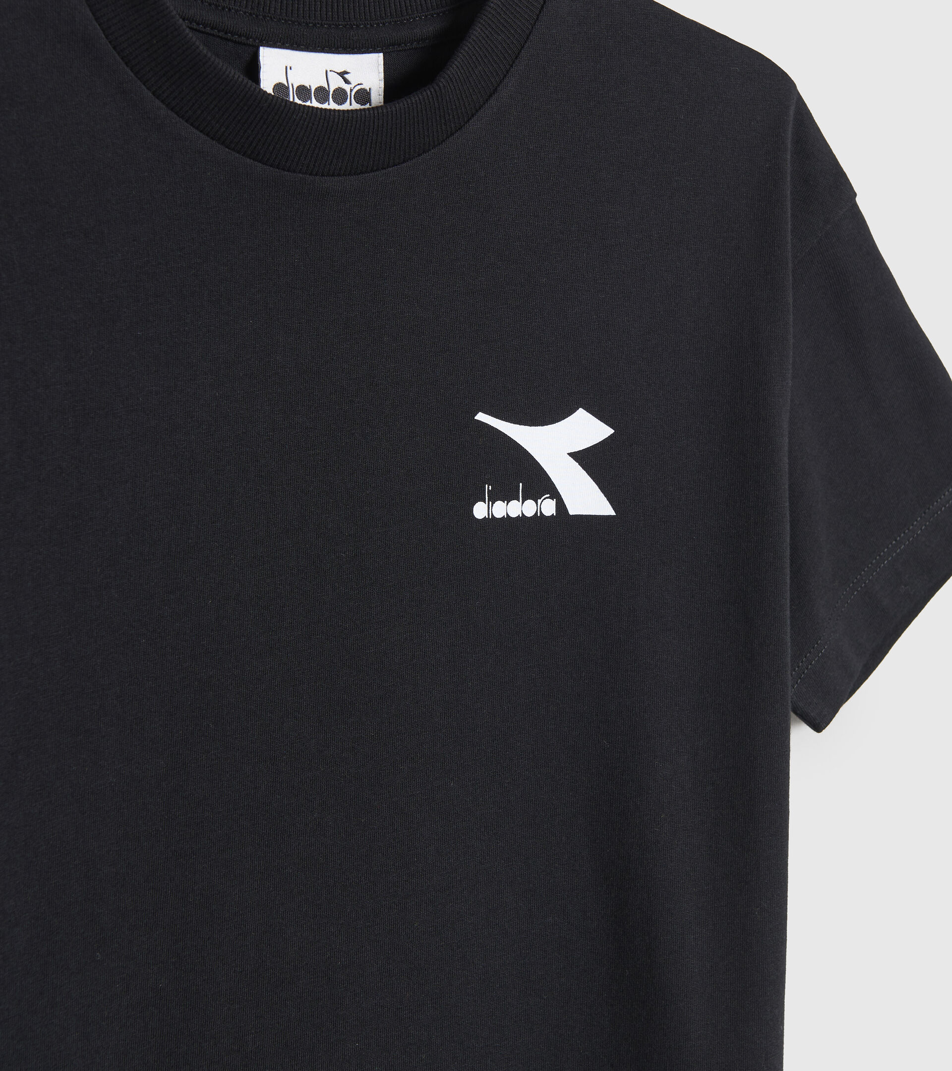 Junior cotton T-shirt - Unisex JU.T-SHIRT SS RAINBOW BLACK - Diadora