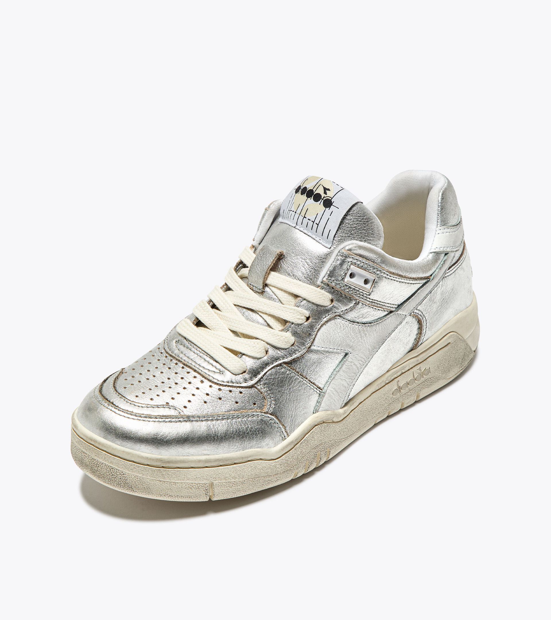 Heritage leather sneaker - Women’s B.560 METAL WN WHITE - Diadora