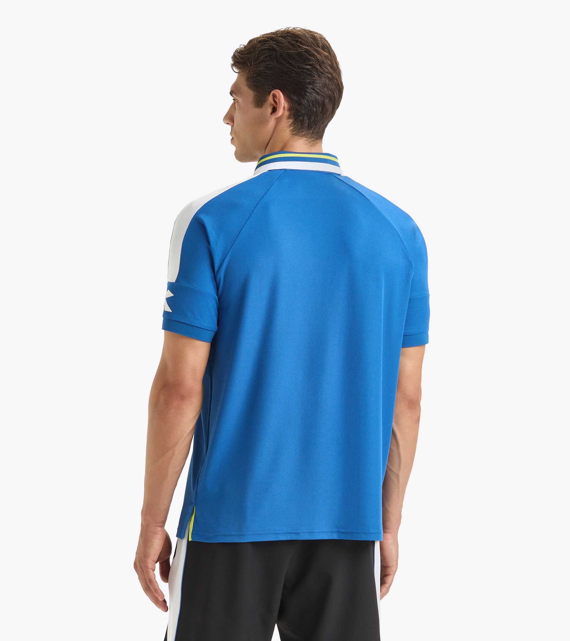 Tennis polo shirt - Men SS POLO ICON DEJA VU BLUE - Diadora