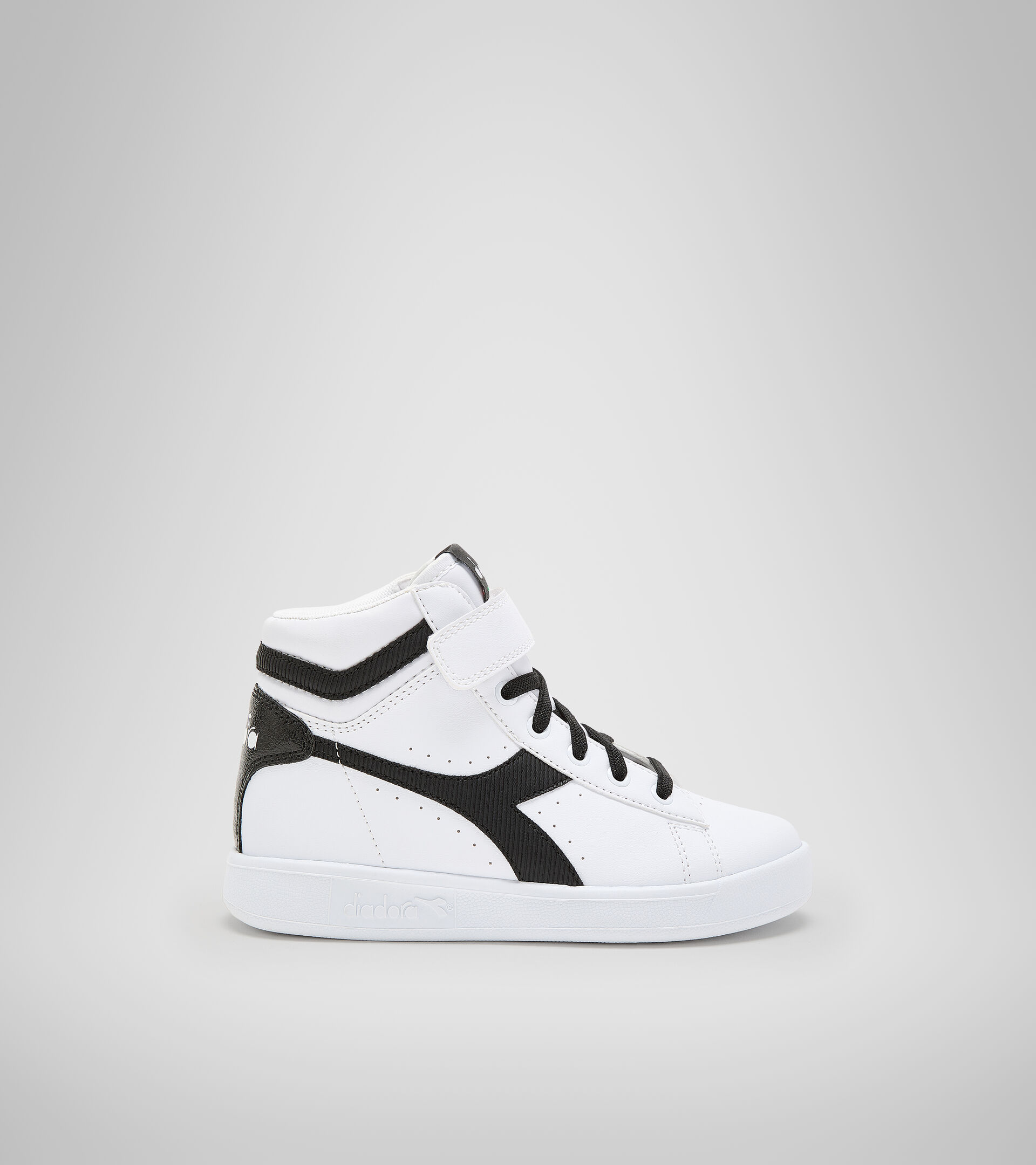 Sports shoes - Kids 4-8 years GAME P HIGH GIRL PS WHITE/WHITE/BLACK - Diadora