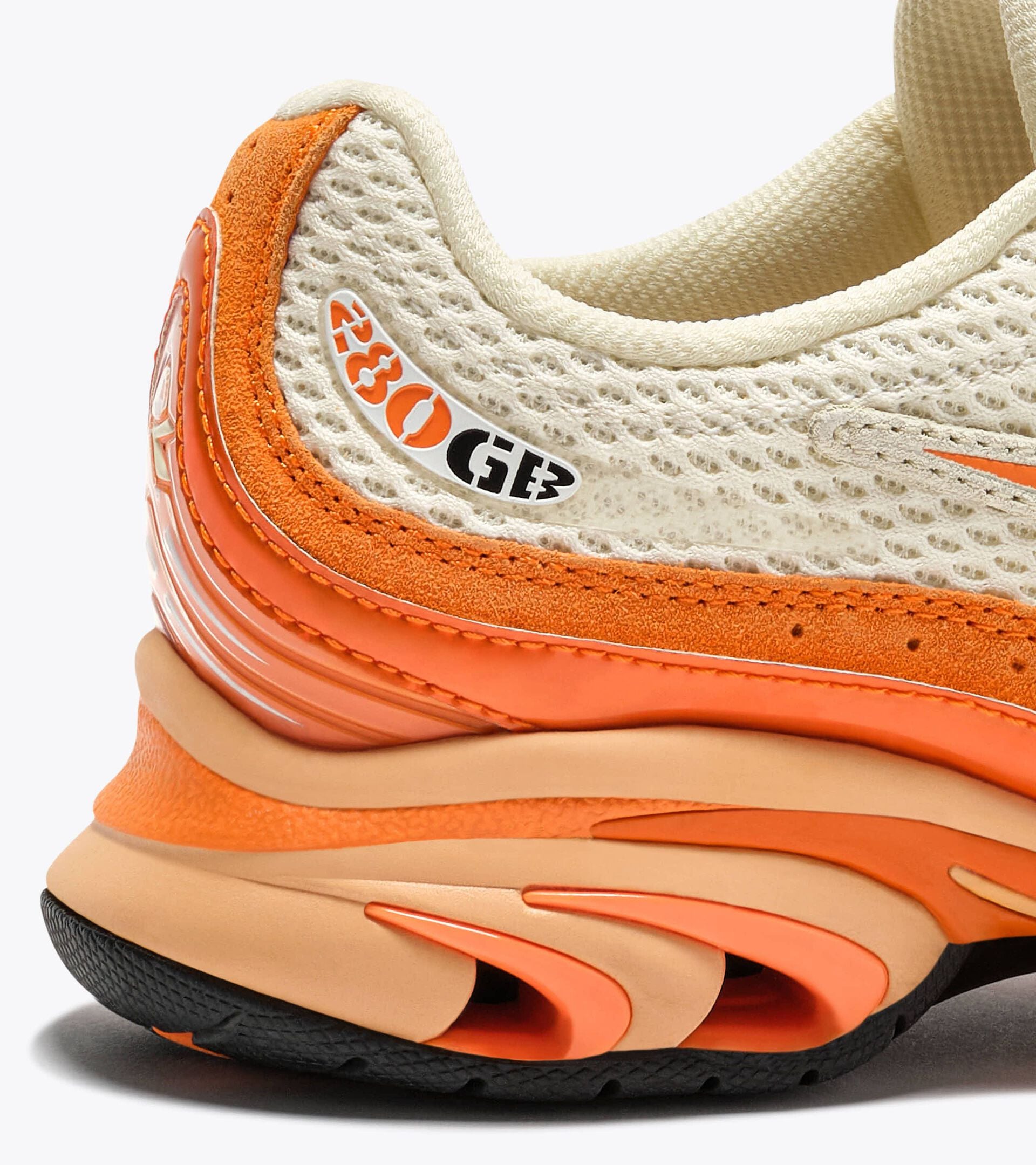 2000s-inspired Sportswear Sneakers - All-gender MYTHOS PROPULSION 280 SHADE PAPYRUS/ORANGE PEEL - Diadora