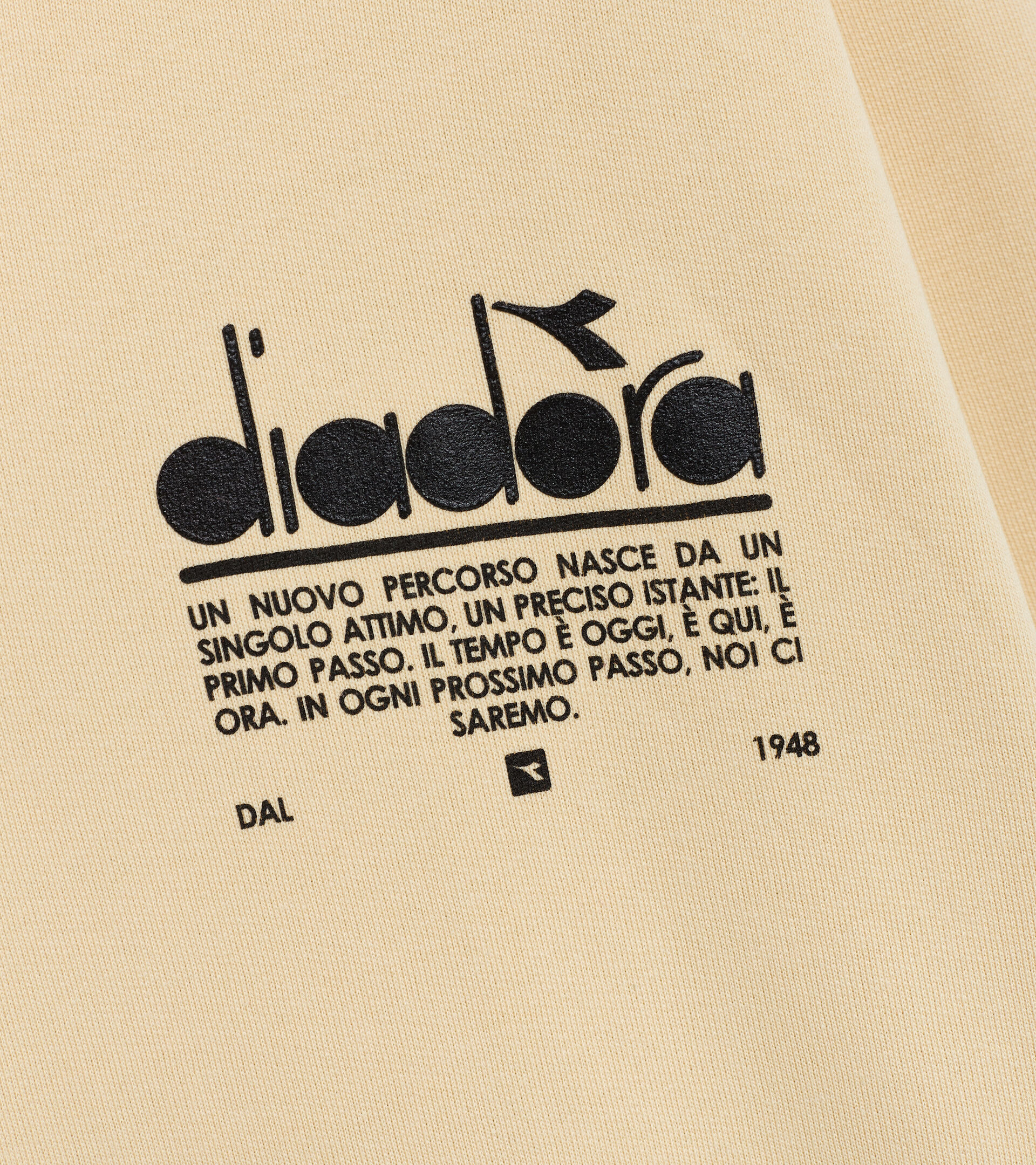 Cotton hooded sweatshirt - Unisex HOODIE MANIFESTO NAVAJO BEIGE - Diadora