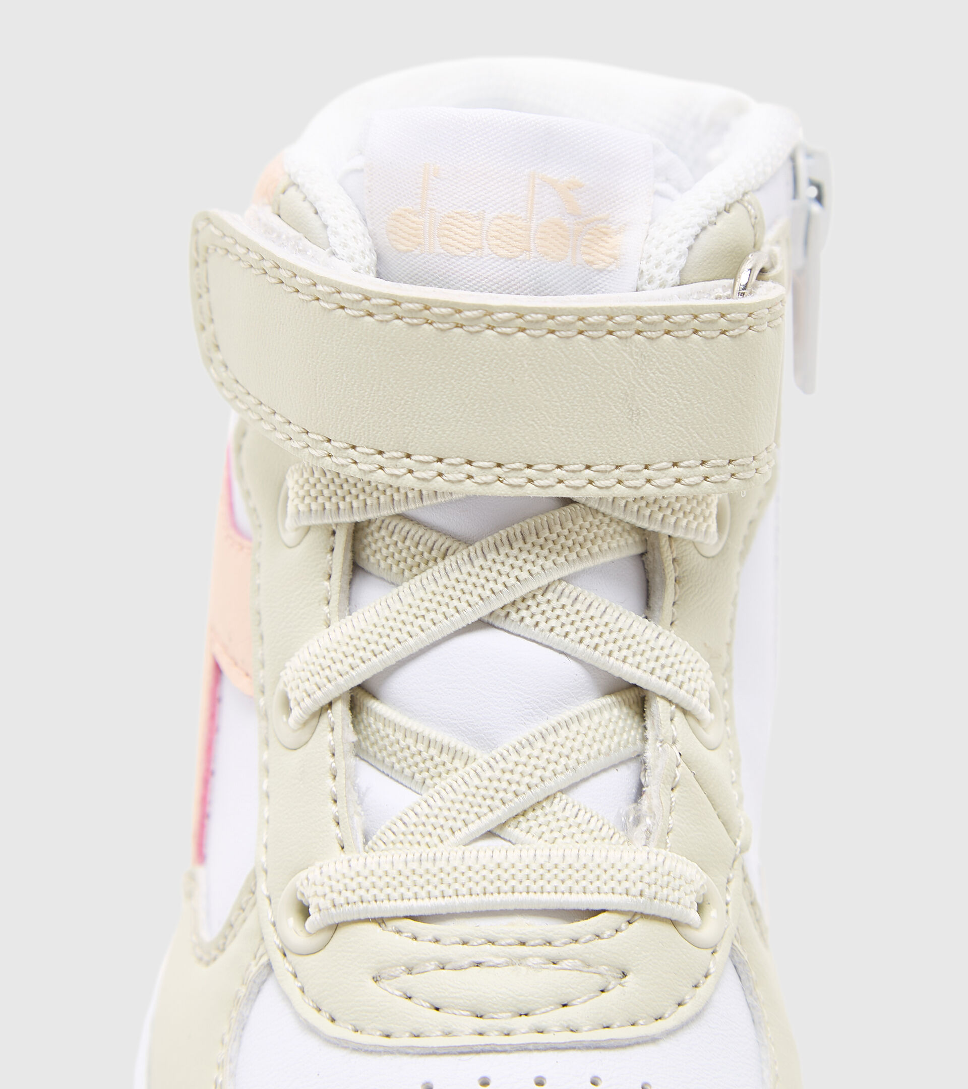 Sports shoes - Toddlers 1-4 years RAPTOR MID TD WHITE BONE/PASTEL ROSE TAN - Diadora