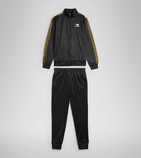 TRACKSUIT FZ CHROMIA, SCHWARZ Trainingsanzug - Herren TRACKSUIT FZ CHROMIA SCHWARZ - Diadora