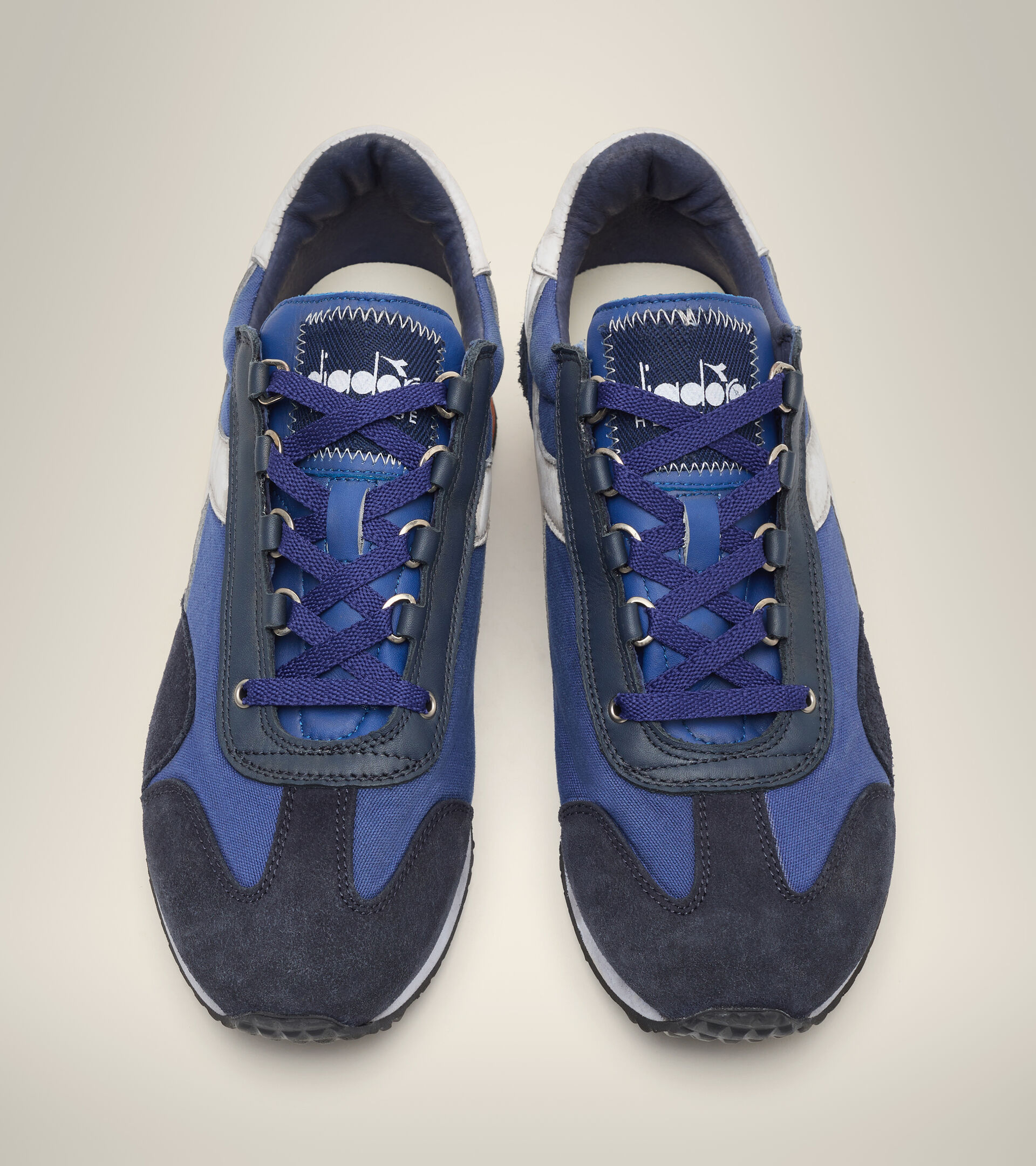 Footwear Heritage UNISEX EQUIPE H DIRTY STONE WASH EVO AZUL LIMOGES Diadora