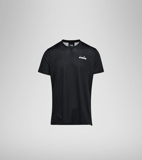 T-shirt da tennis - Uomo T-SHIRT EASY TENNIS NERO - Diadora