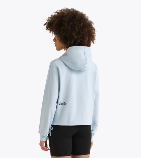 Pullover aus Jersey f&uuml;r nach dem Training&sect;Damen L. JERSEY PULLOVER HOODIE RUN CREW SKYRIDE - Diadora