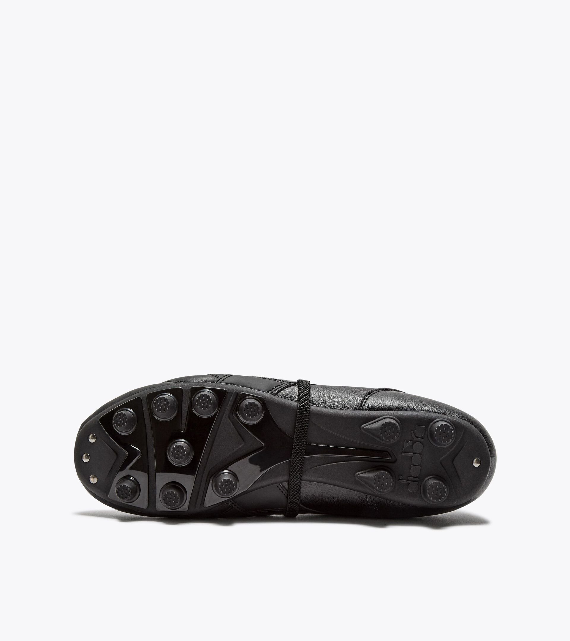 Bota de f&uacute;tbol de piel para superficies compactas - Hombre BRASIL ICON LT T MDPU NEGRO - Diadora