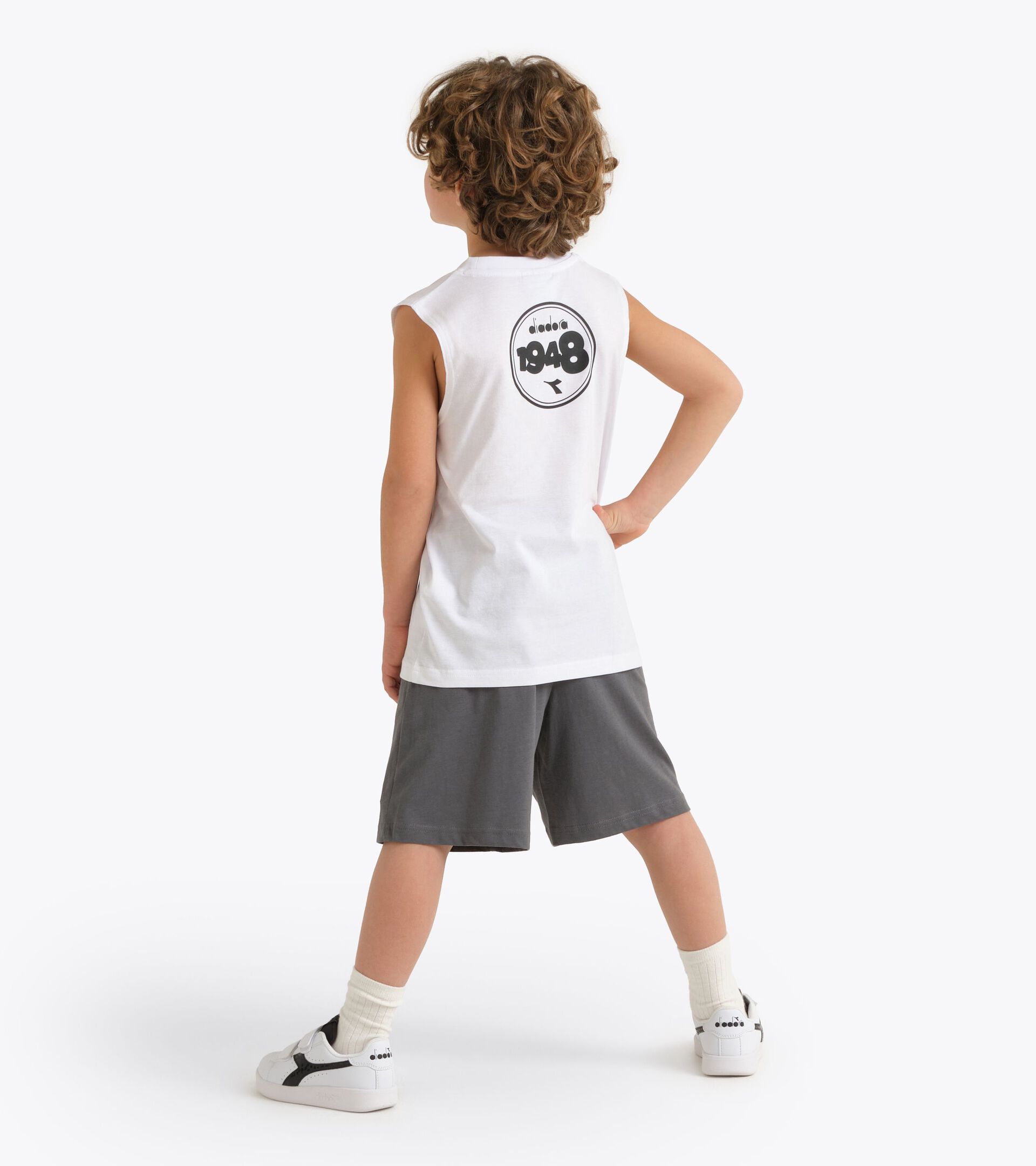 Conjunto deportivo - Camiseta sin mangas y pantal&oacute;n corto - Ni&ntilde;o
 JB. SET ESS. SPORTS SL BLANCO VIVO - Diadora