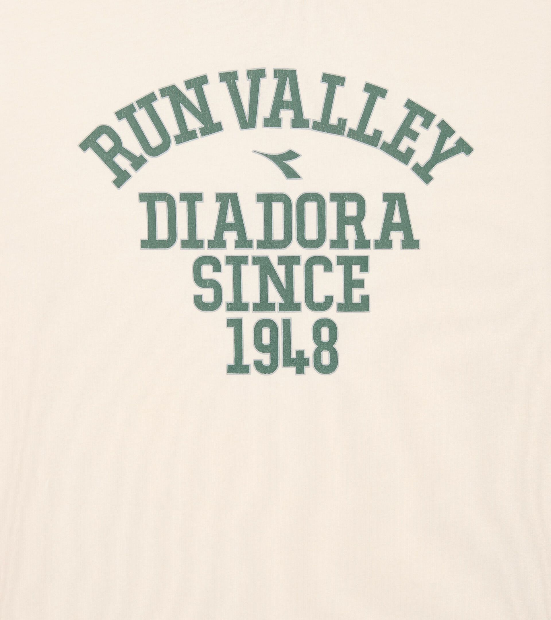null T-SHIRT SS RUN VALLEY WHISPER WHITE - Diadora