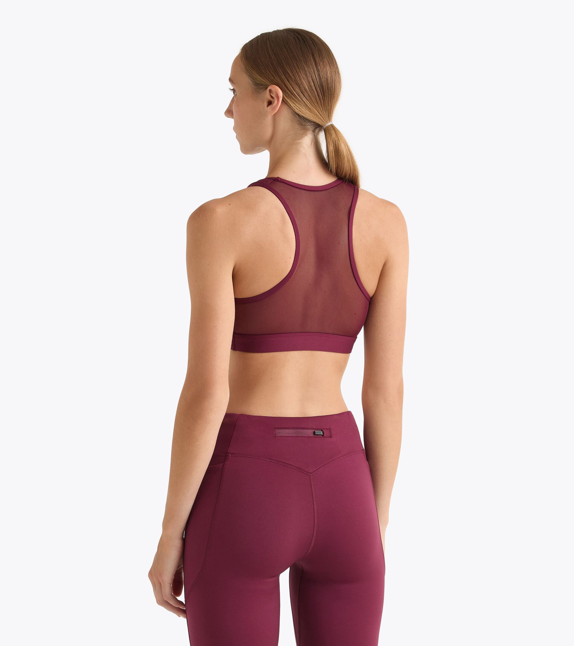 Sujetador de sujeción media - Mujer L. MEDIUM BRA ROJO BANDERA - Diadora