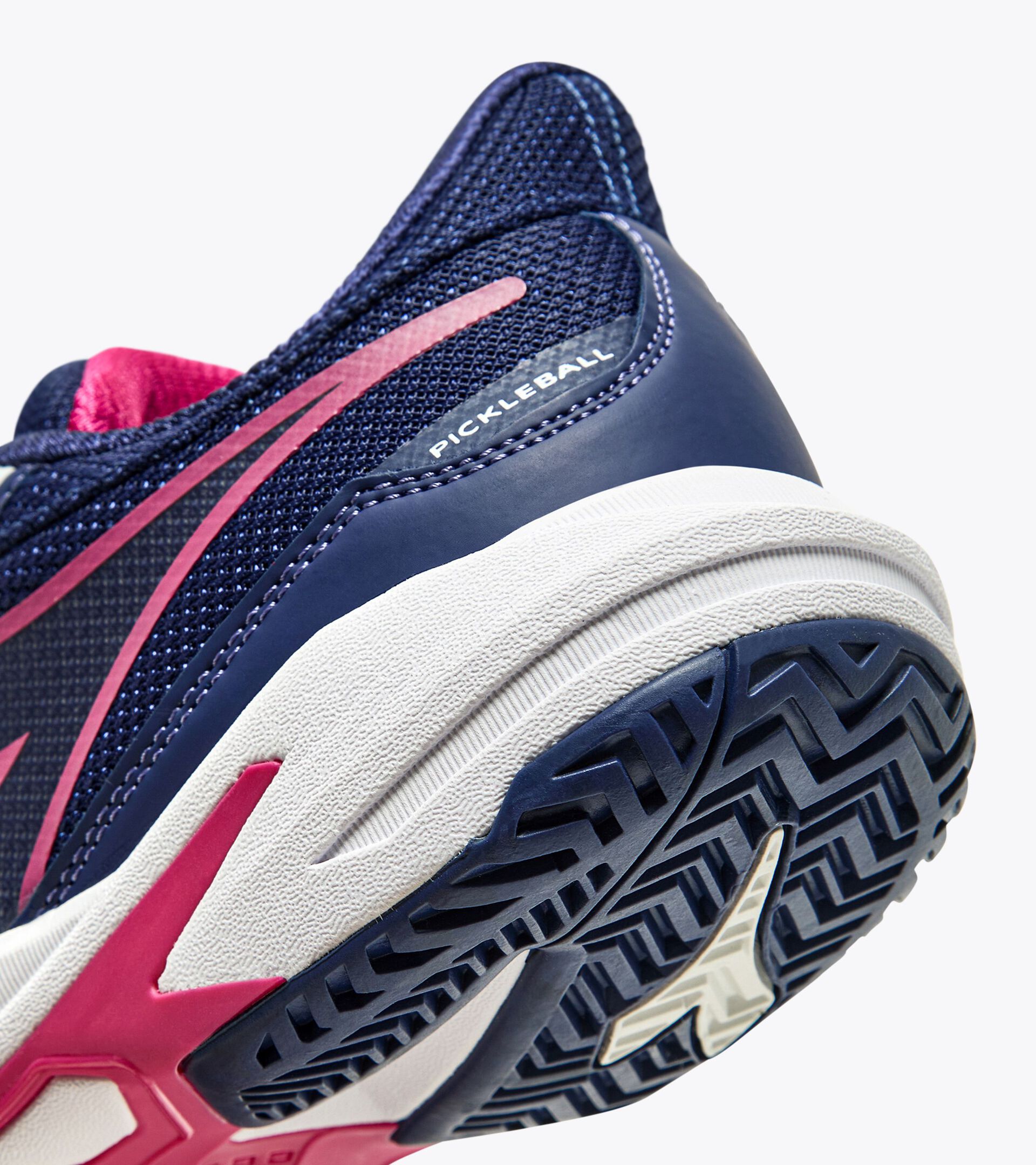 Pickleball shoes for hard surfaces or clay courts - Women TROFEO 2 W AG PKL BLUEPRINT/PINK YARROW/WHITE - Diadora