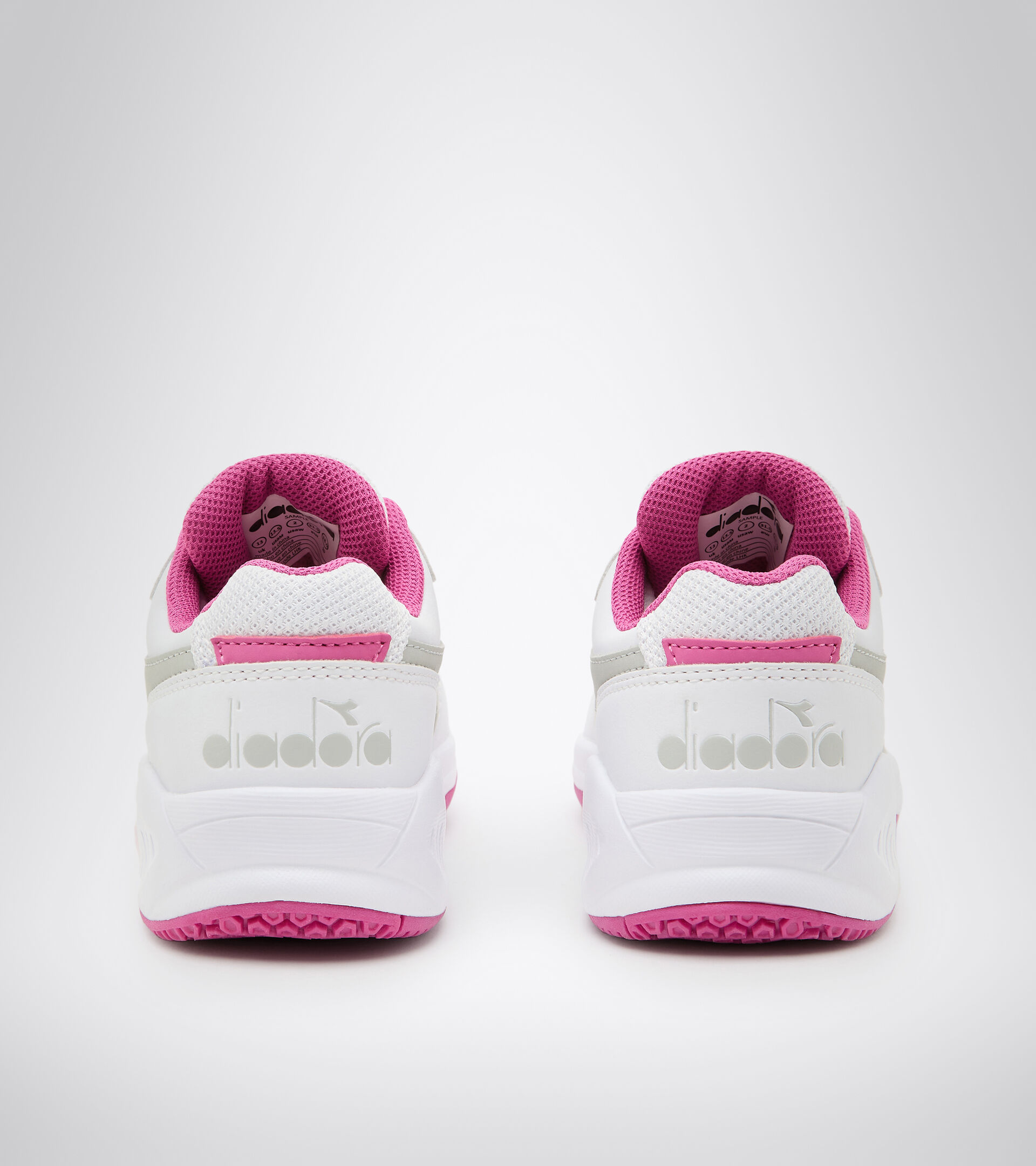 Clay and hard court tennis shoe - Kids S. CHALLENGE 3 SL JR WHITE/IBIS ROSE - Diadora