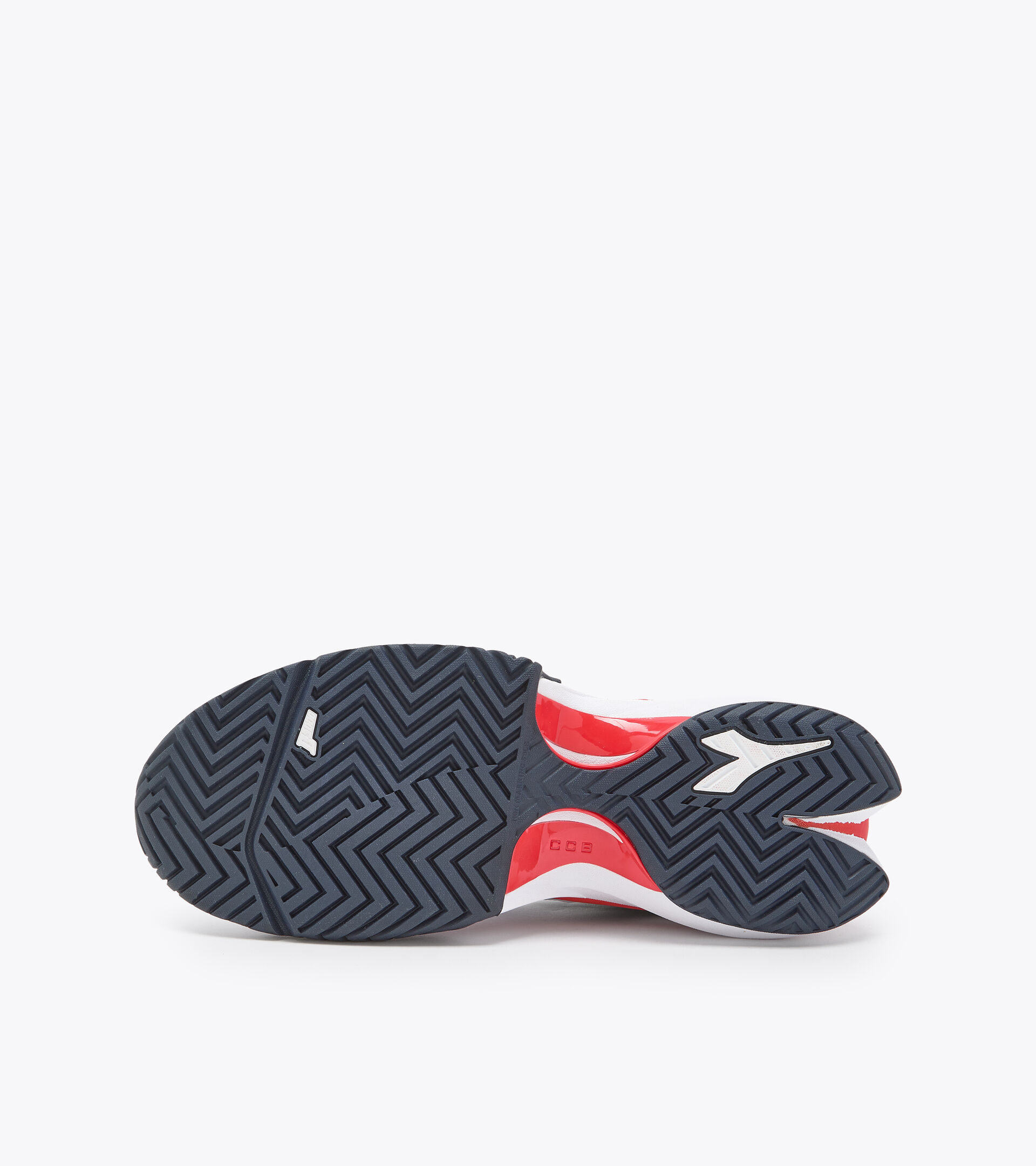 Chaussures de tennis pour terrains durs ou en terre battue - Homme FINALE AG BLC/NOIR IRIS/ROUGE ARDENT - Diadora