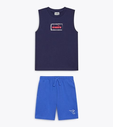Sports set - Tank top and shorts - Boy JB. SET ESSENTIAL SPORTS SL DARK ROYAL - Diadora