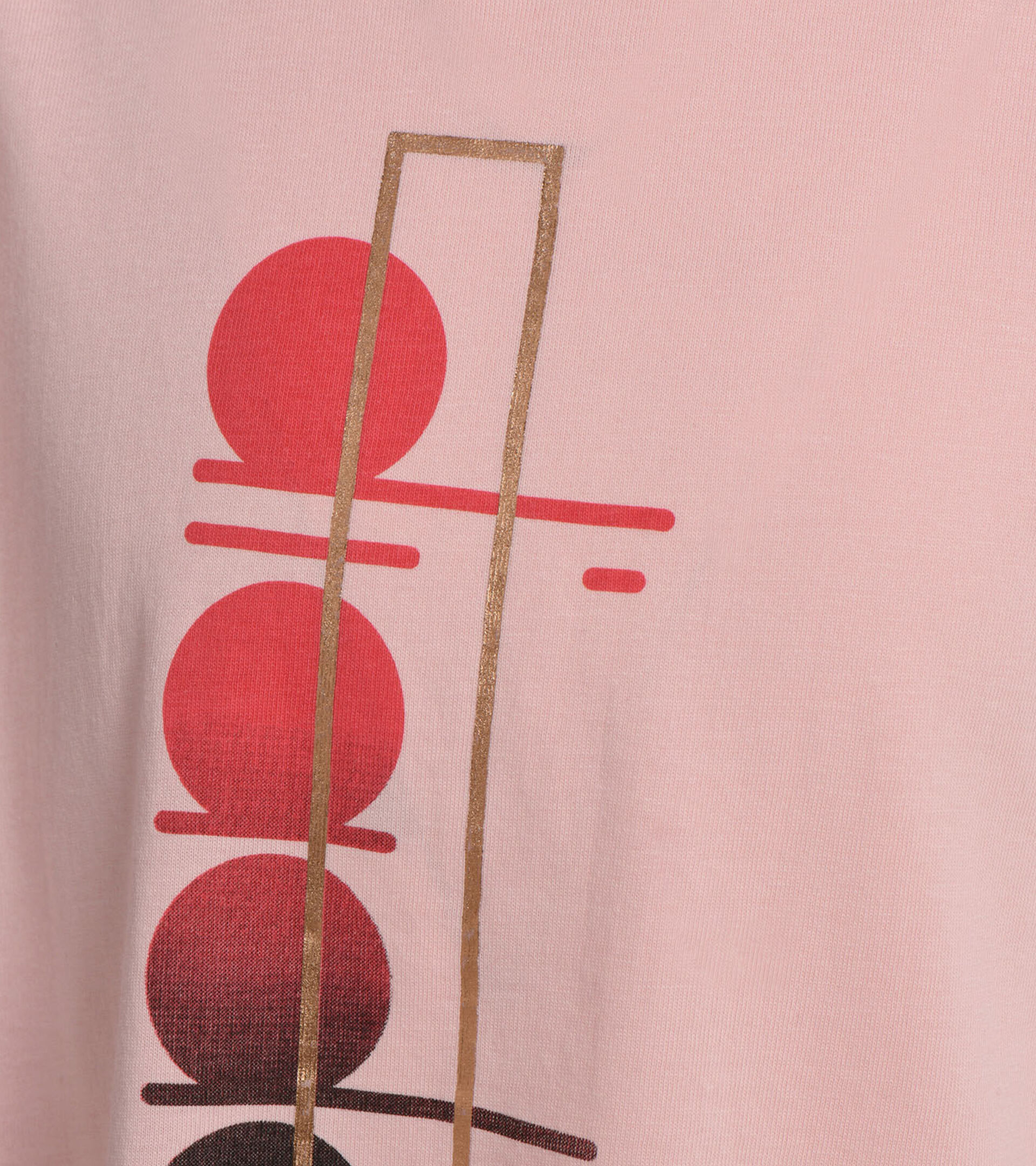 T-shirt - Girls JG. T-SHIRT SS LOGO MANIA PINK PEACHSKIN - Diadora