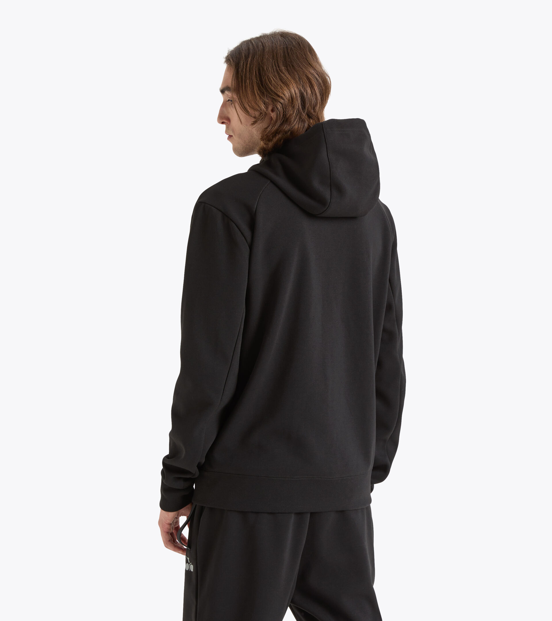 Training sweatshirt - Men’s HD FZ SWEAT BUDDYFIT BLACK - Diadora