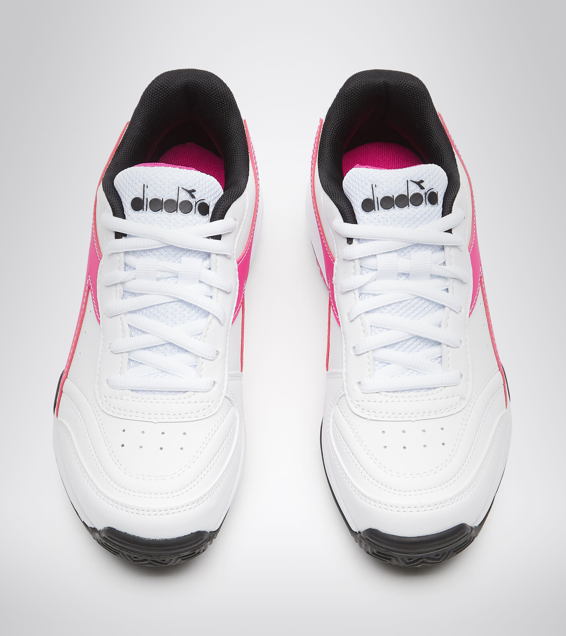 Tennis shoes for clay courts - Women S. CHALLENGE 4 W SL CLAY WHITE/BLACK/RHODAMINE RED c - Diadora