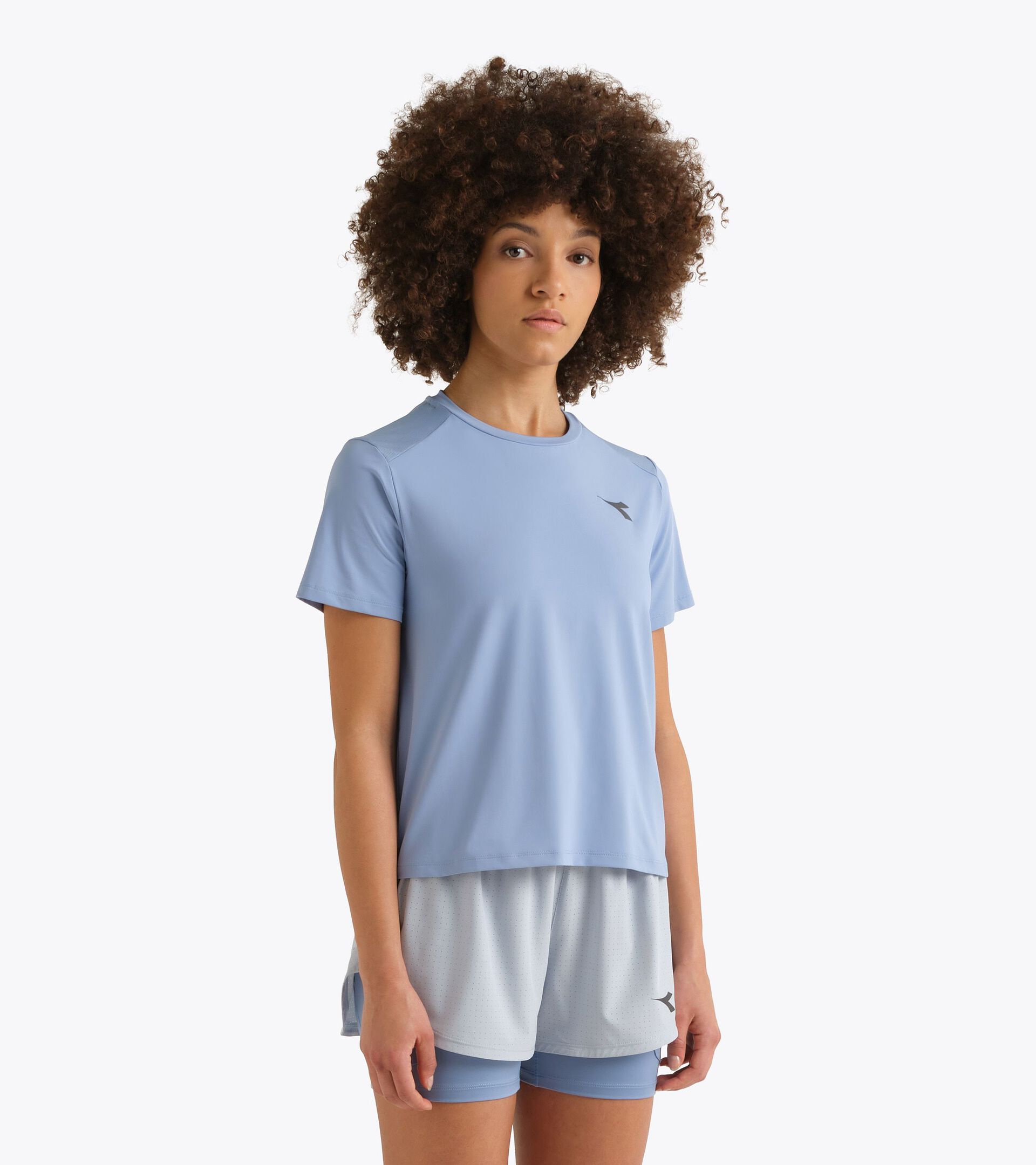 Running t-shirt  - Breathable and Comfortable - Women&rsquo;s L. SS T-SHIRT TECH ENDLESS SKY - Diadora