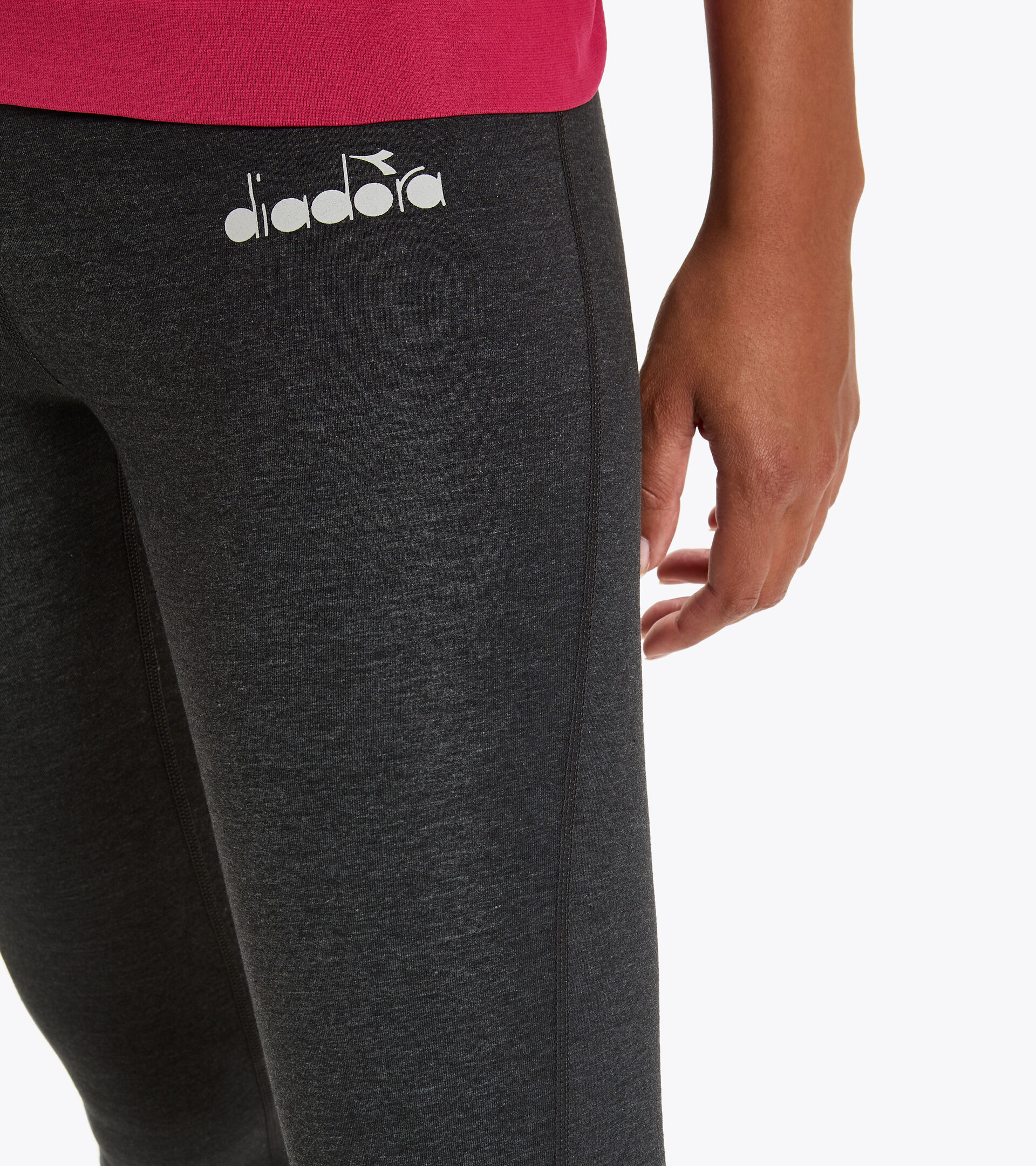 Training leggings - Women L. 3/4 TIGHTS BE ONE GRAY MELANGE MIDDLE - Diadora