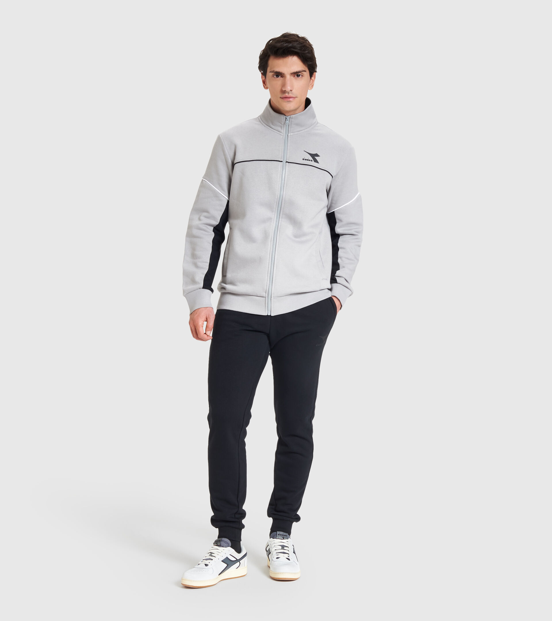 Tracksuit - Men TRACKSUIT FZ CORE GRAY MOUSE - Diadora