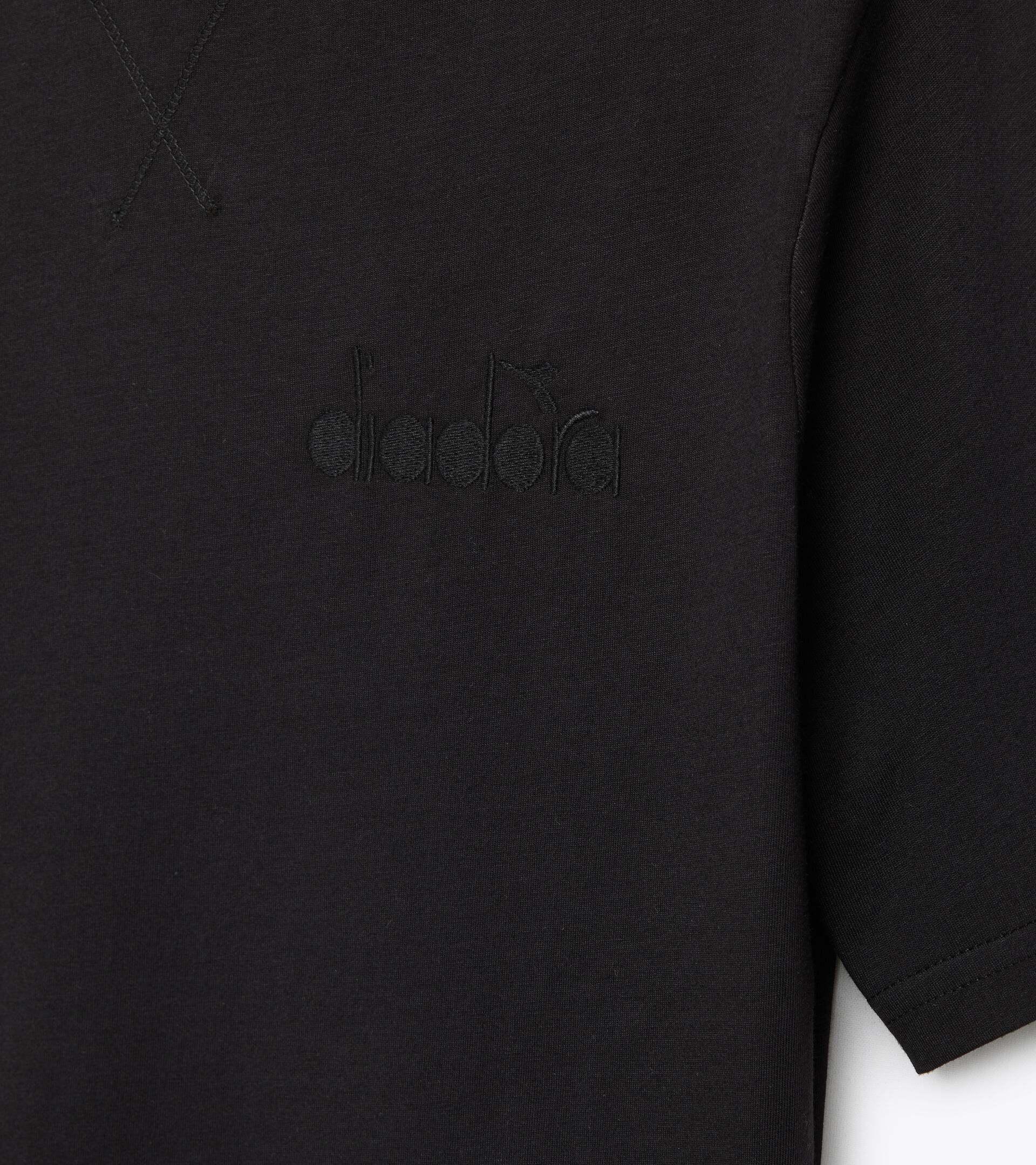 T-shirt en coton - Unisexe T-SHIRT SS SPW LOGO NOIR - Diadora