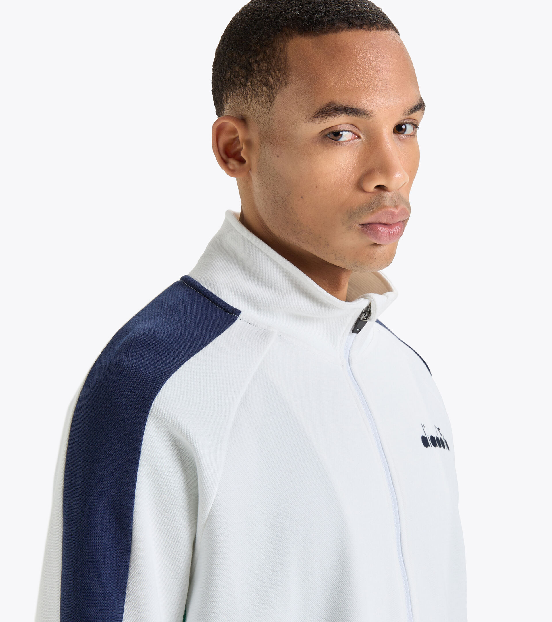 Tennis jacket - Men FZ JACKET OPTICAL WHITE - Diadora