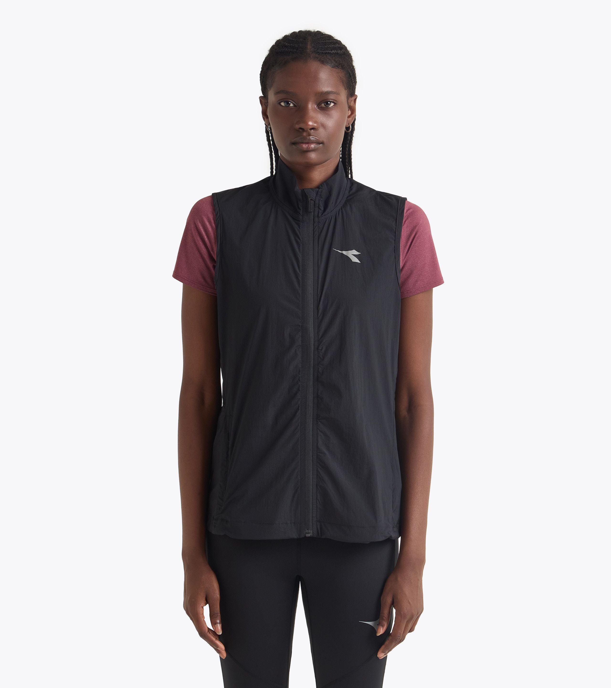 L. WINDBREAKER PACKABLE VEST Packable windbreaker vest - Running