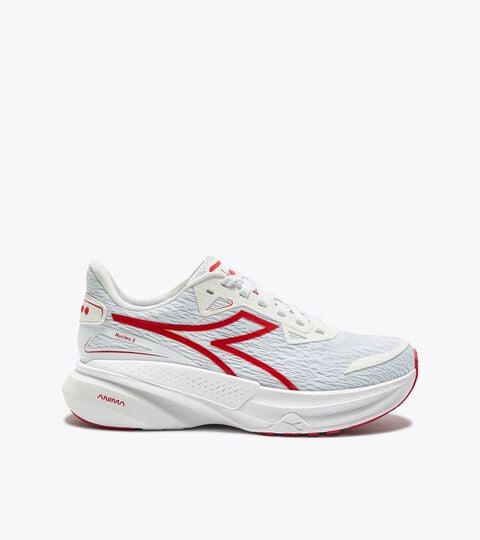 Running shoe - Comfort and stability - Women&rsquo;s NUCLEO 2 W WHITE/FIERY RED - Diadora