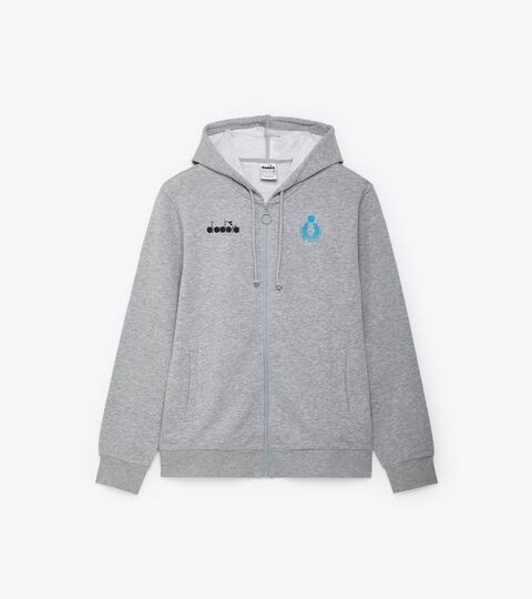 TOP FELPA RAPPRESENTANZA UOMO BV23 ITA, LIGHT MIDDLE GRAY MELANGE Representative hoodie - Italy Men’s National beach Volleyball Team TOP FELPA RAPPRESENTANZA UOMO BV23 ITA LIGHT MIDDLE GRAY MELANGE - Diadora