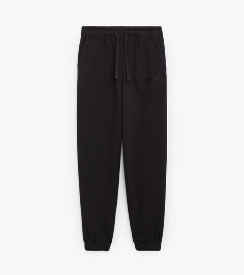 PANT SPW LOGO, BLACK Cotton sweatpants - Gender neutral PANT SPW LOGO BLACK - Diadora