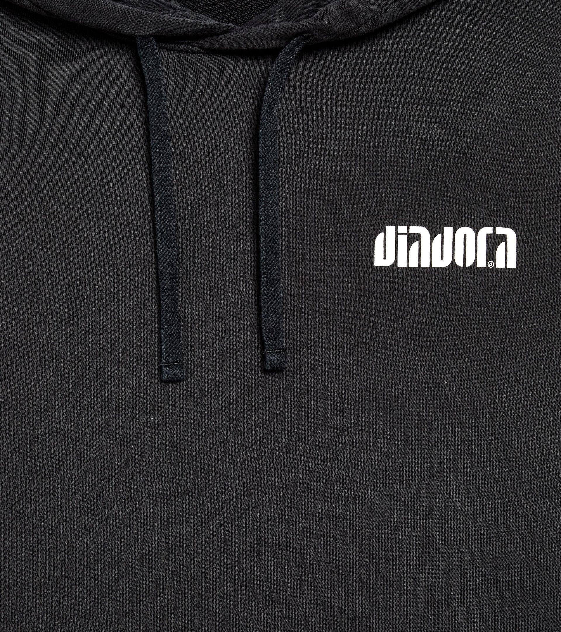 Casual hoodie - All-gender HOODIE ATHL. LOGO BLACK - Diadora