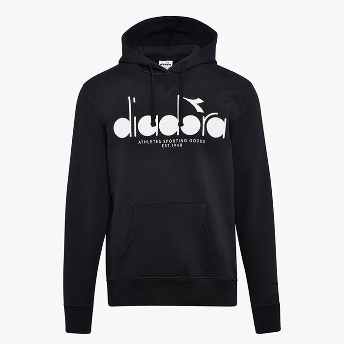 HOODIE 5PALLE, BLACK/OPTICAL WHITE, large