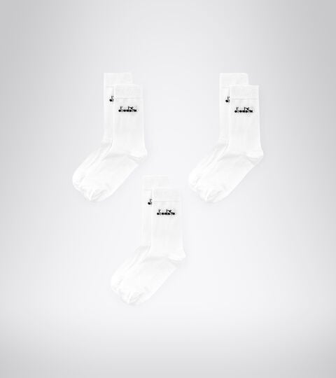 Pack calzini alla caviglia - Unisex  U. MID PLAIN SOCKS 3-PACK BIANCO OTTICO - Diadora